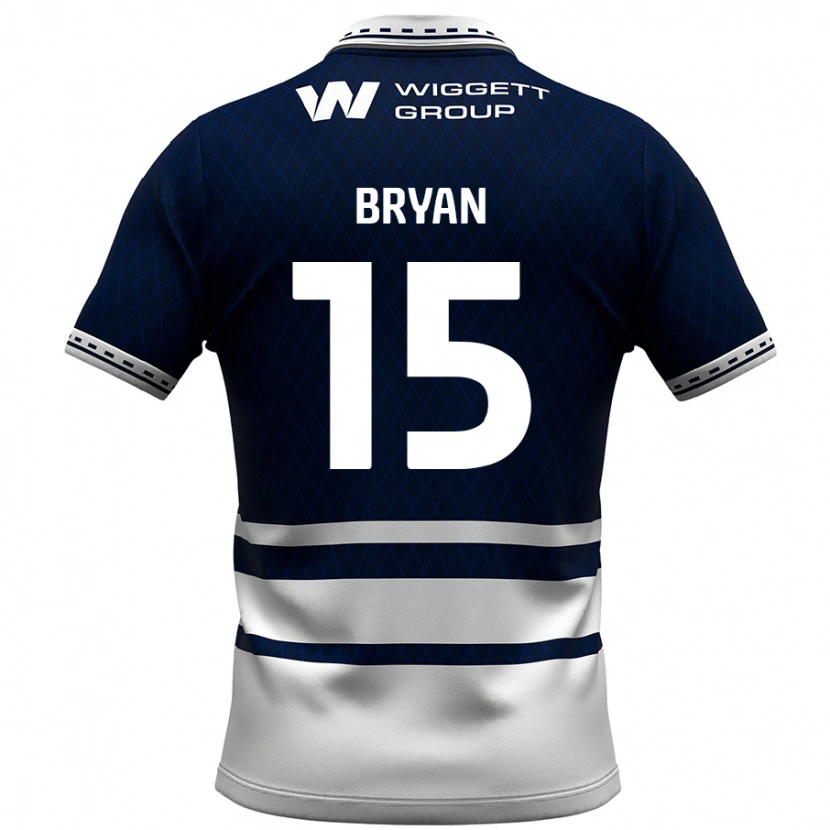 Danxen Women Joe Bryan #15 Navy Blue White Home Jersey 2024/25 T-Shirt