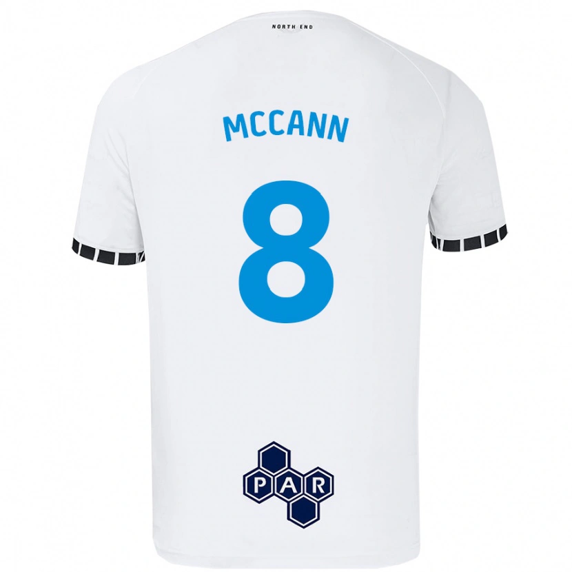 Danxen Women Ali Mccann #8 White Home Jersey 2024/25 T-Shirt