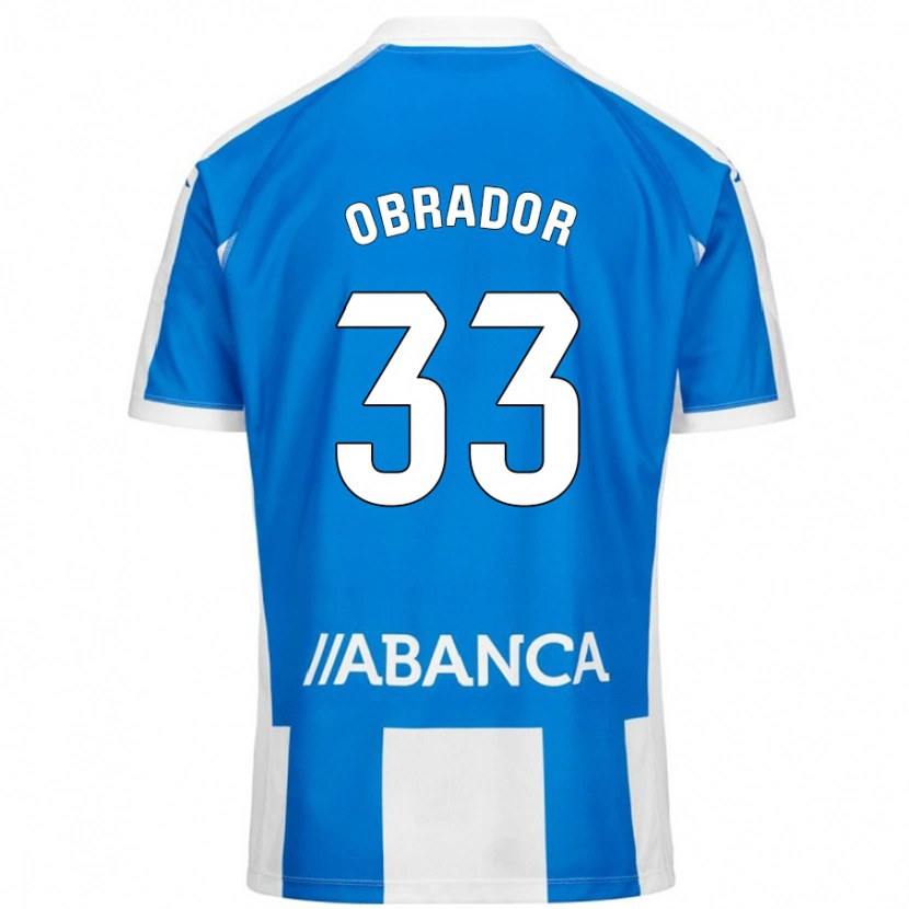 Danxen Women Rafa Obrador #33 Blue White Home Jersey 2024/25 T-Shirt