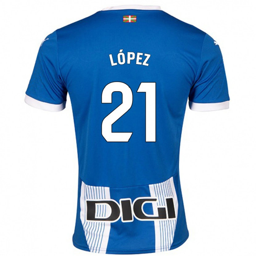 Danxen Women Juanma López #21 Blue Home Jersey 2024/25 T-Shirt