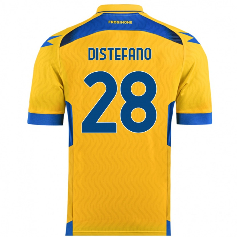 Danxen Women Filippo Distefano #28 Yellow Home Jersey 2024/25 T-Shirt