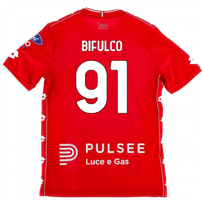 Danxen Women Davide Bifulco #91 Red White Home Jersey 2024/25 T-Shirt