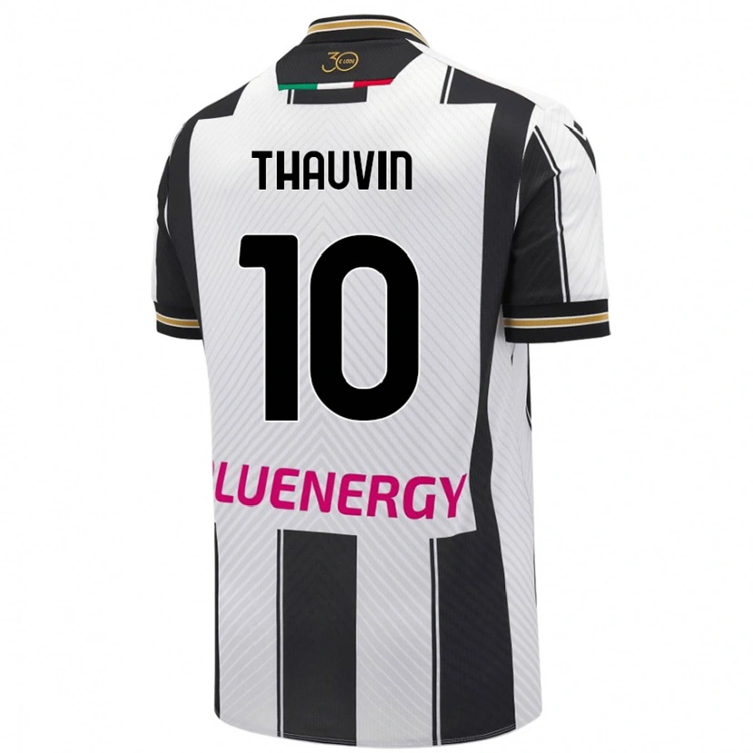 Danxen Women Florian Thauvin #10 White Black Home Jersey 2024/25 T-Shirt