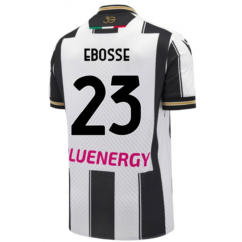 Danxen Women Enzo Ebosse #23 White Black Home Jersey 2024/25 T-Shirt