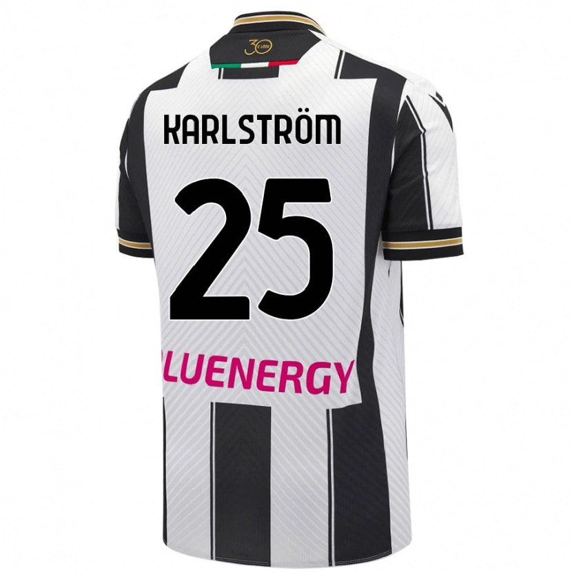 Danxen Women Jesper Karlström #25 White Black Home Jersey 2024/25 T-Shirt