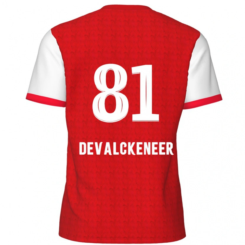 Danxen Women Niels Devalckeneer #81 Red White Home Jersey 2024/25 T-Shirt