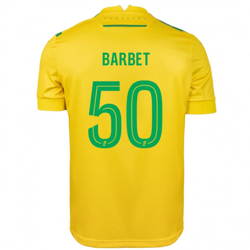 Danxen Women Hugo Barbet #50 Yellow Green Home Jersey 2024/25 T-Shirt