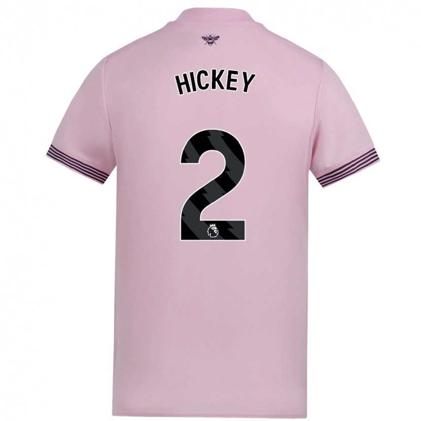 Danxen Women Aaron Hickey #2 Pink Away Jersey 2024/25 T-Shirt