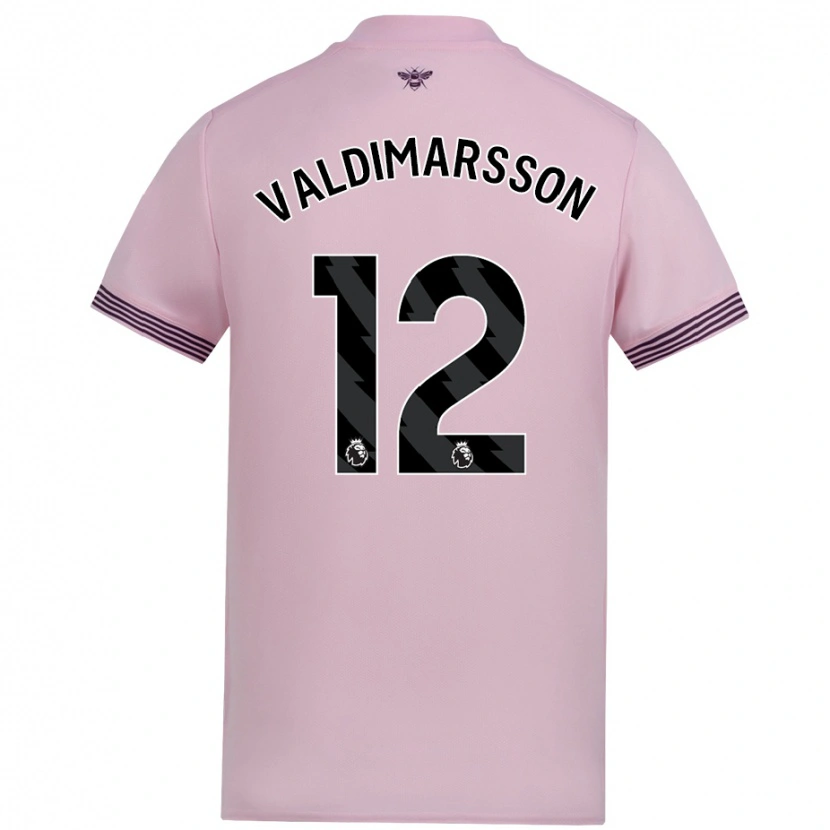 Danxen Women Hákon Rafn Valdimarsson #12 Pink Away Jersey 2024/25 T-Shirt