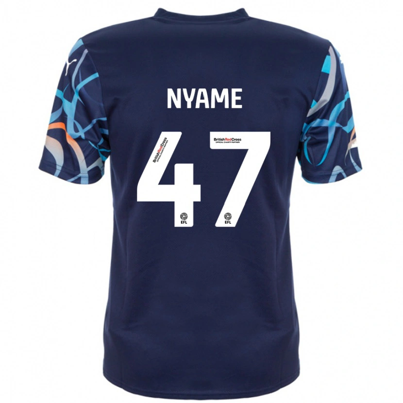 Danxen Women Josh Nyame #47 Navy Blue Away Jersey 2024/25 T-Shirt