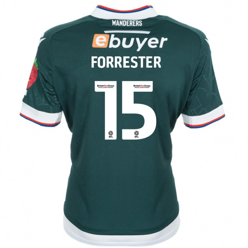 Danxen Women Will Forrester #15 Dark Green Away Jersey 2024/25 T-Shirt