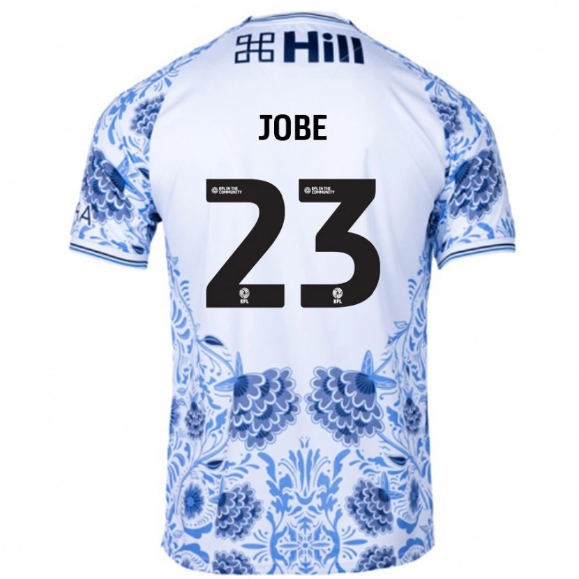 Danxen Women Mamadou Jobe #23 White Blue Away Jersey 2024/25 T-Shirt