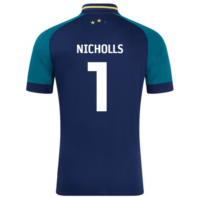 Danxen Women Lee Nicholls #1 Navy Dark Green Away Jersey 2024/25 T-Shirt