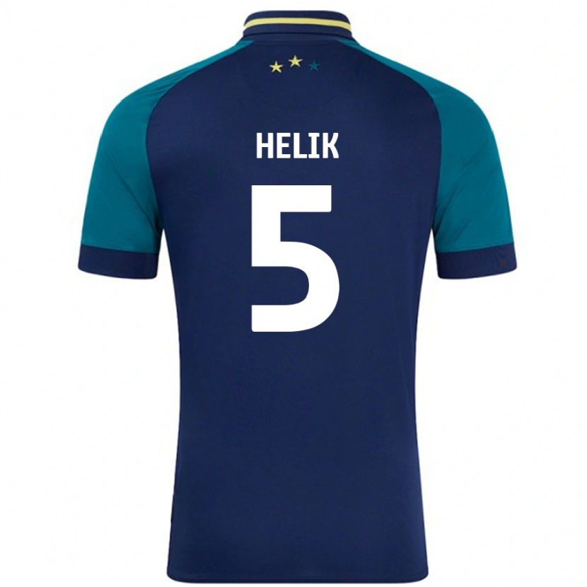 Danxen Women Michal Helik #5 Navy Dark Green Away Jersey 2024/25 T-Shirt