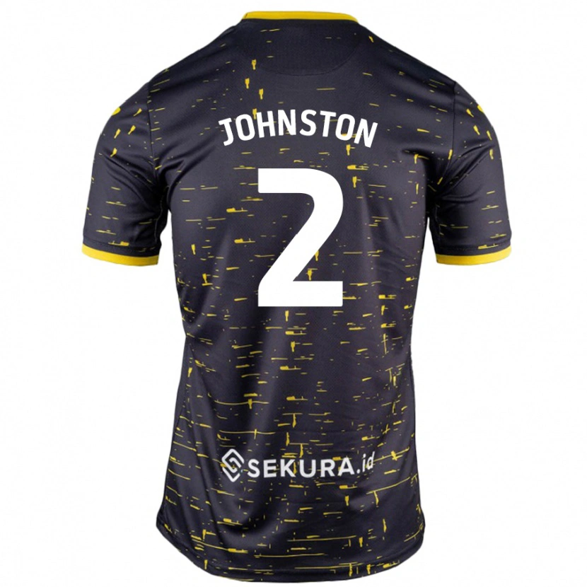 Danxen Women Chardonnay Johnston #2 Black Yellow Away Jersey 2024/25 T-Shirt