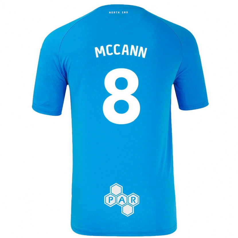 Danxen Women Ali Mccann #8 Sky Blue Away Jersey 2024/25 T-Shirt