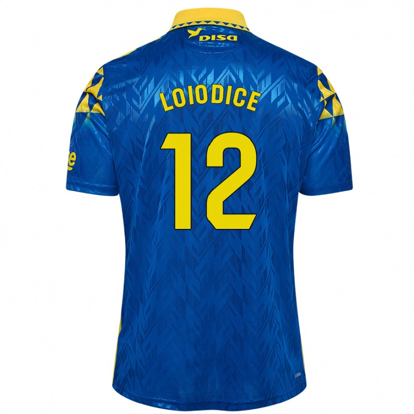 Danxen Women Enzo Loiodice #12 Blue Yellow Away Jersey 2024/25 T-Shirt