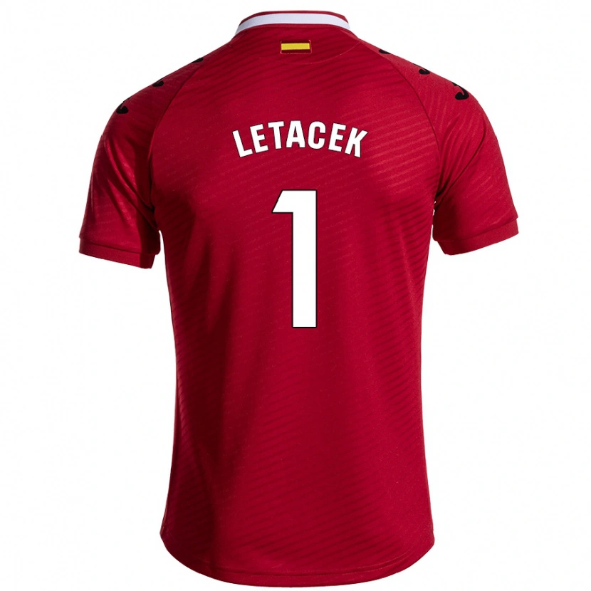 Danxen Women Jiri Letacek #1 Dark Red Away Jersey 2024/25 T-Shirt