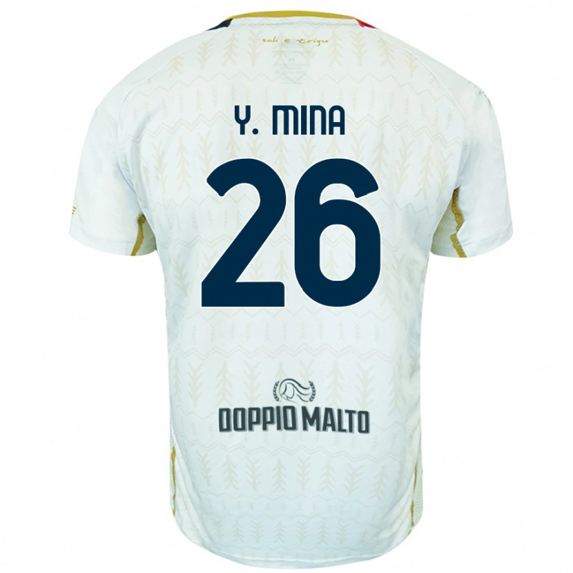 Danxen Women Yerry Mina #26 White Away Jersey 2024/25 T-Shirt