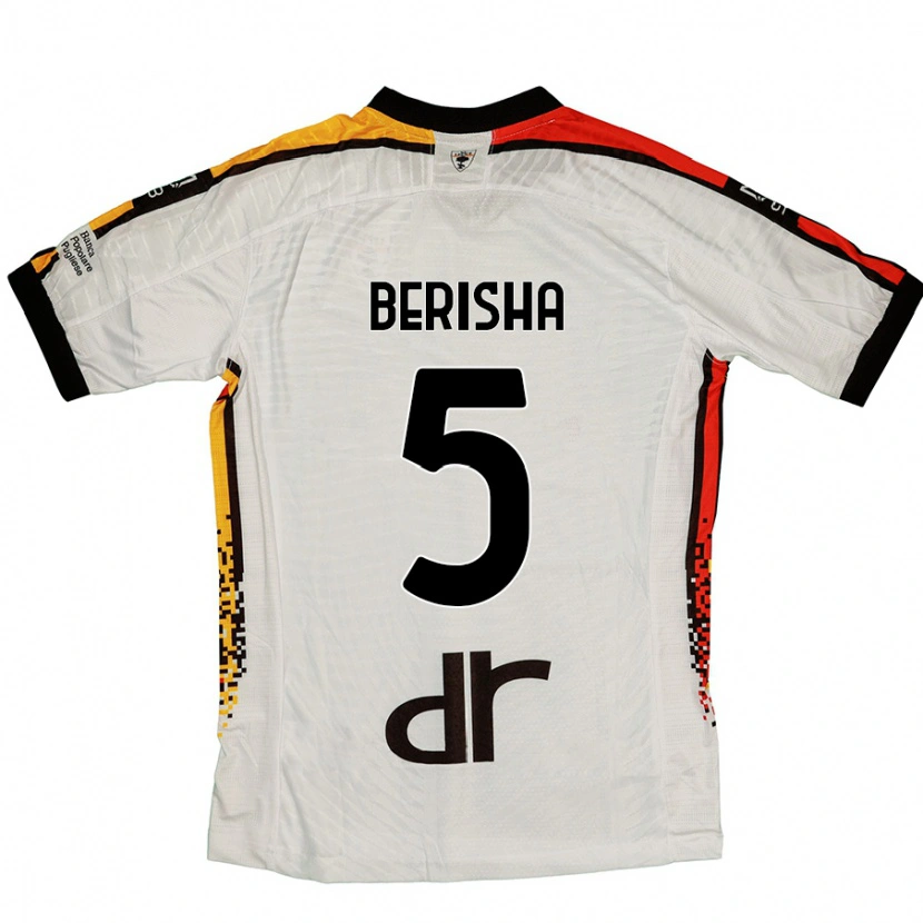 Danxen Women Medon Berisha #5 White Black Away Jersey 2024/25 T-Shirt