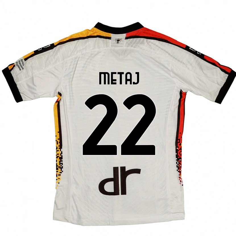 Danxen Women Dejvi Metaj #22 White Black Away Jersey 2024/25 T-Shirt