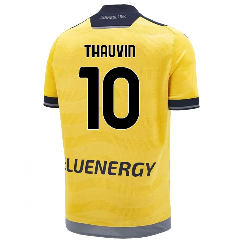 Danxen Women Florian Thauvin #10 Golden Away Jersey 2024/25 T-Shirt