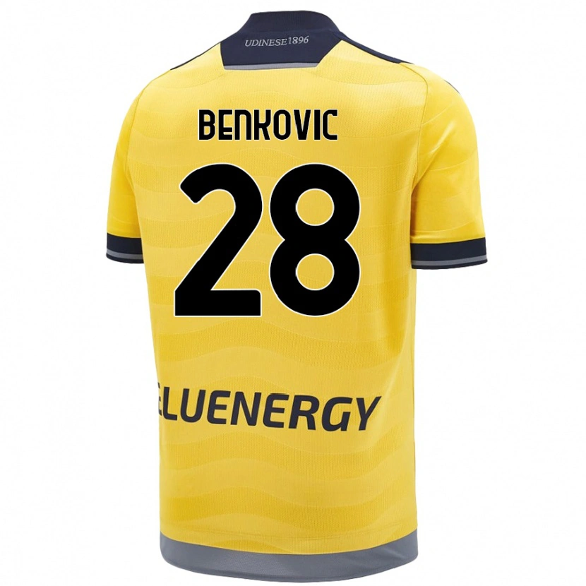 Danxen Women Filip Benkovic #28 Golden Away Jersey 2024/25 T-Shirt