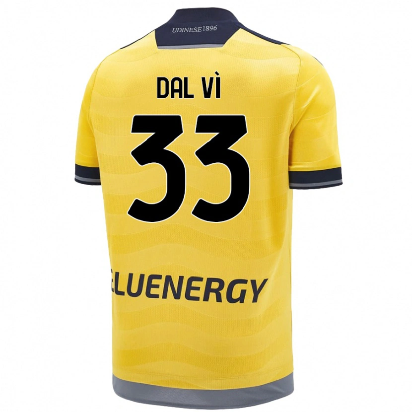 Danxen Women Matteo Dal Vì #33 Golden Away Jersey 2024/25 T-Shirt