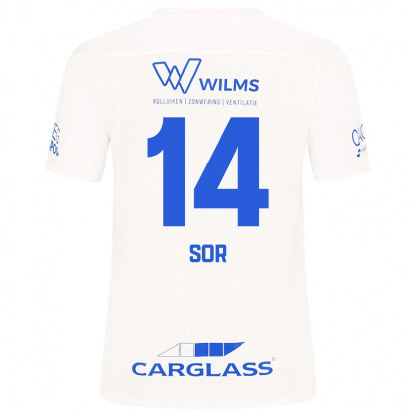 Danxen Women Yira Sor #14 White Away Jersey 2024/25 T-Shirt