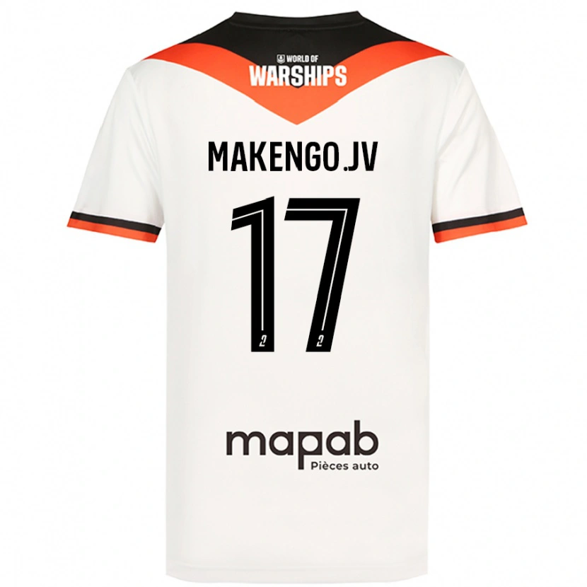 Danxen Women Jean-Victor Makengo #17 White Away Jersey 2024/25 T-Shirt