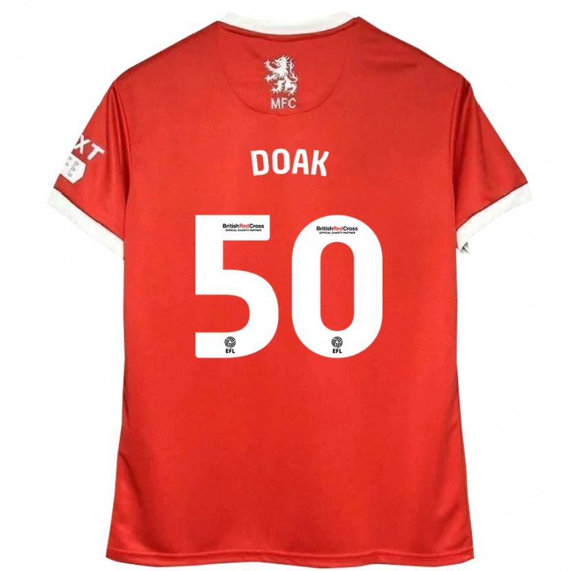 Danxen Kid Ben Doak #50 Red White Home Jersey 2024/25 T-Shirt