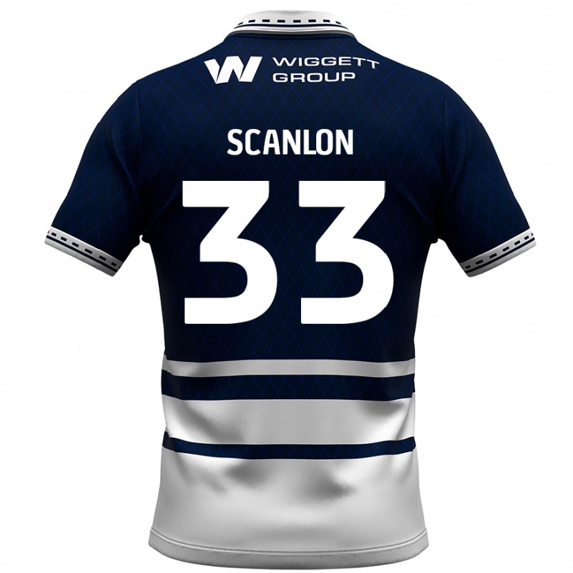 Danxen Kid Calum Scanlon #33 Navy Blue White Home Jersey 2024/25 T-Shirt