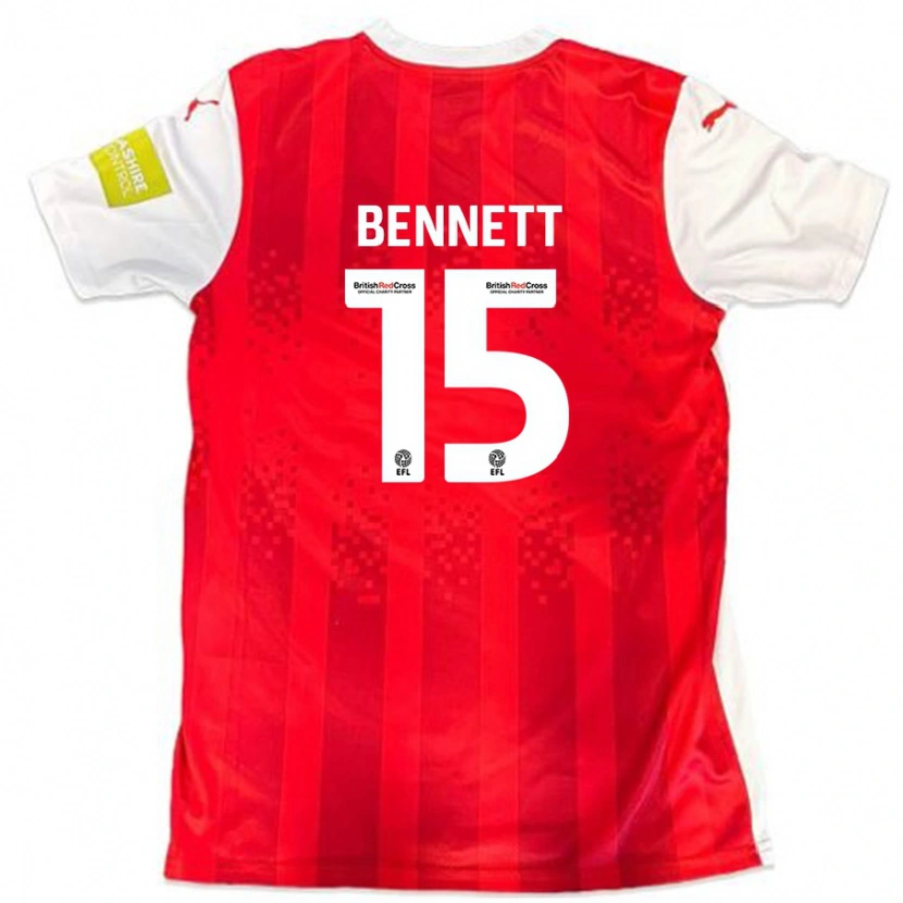 Danxen Kid Rhys Bennett #15 Red White Home Jersey 2024/25 T-Shirt