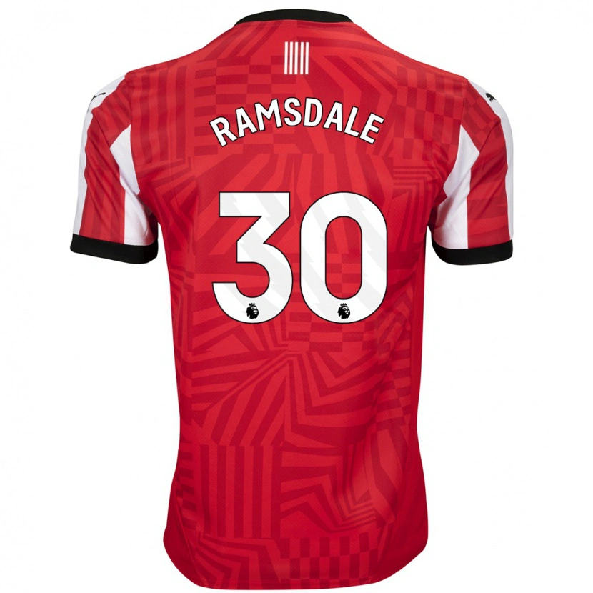 Danxen Kid Aaron Ramsdale #30 Red White Home Jersey 2024/25 T-Shirt