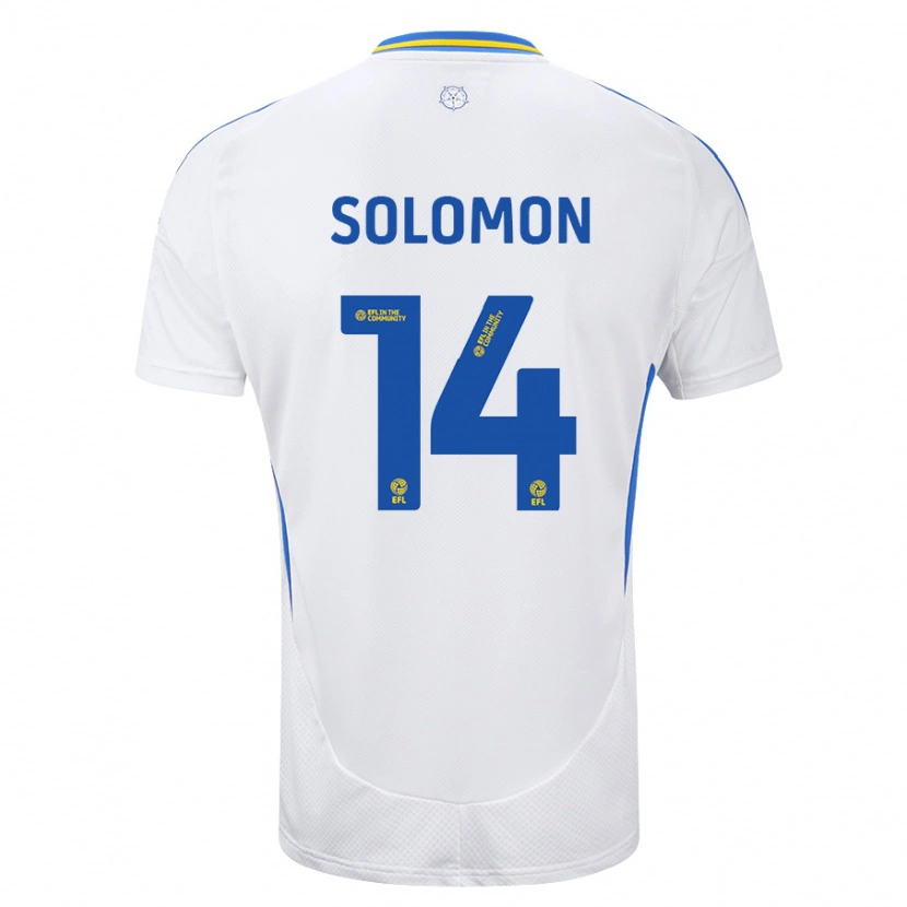 Danxen Kid Manor Solomon #14 White Blue Home Jersey 2024/25 T-Shirt