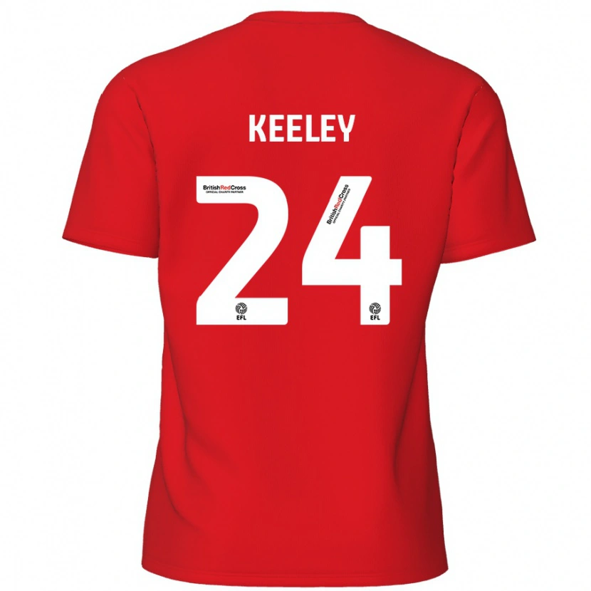 Danxen Kid Josh Keeley #24 Red Home Jersey 2024/25 T-Shirt