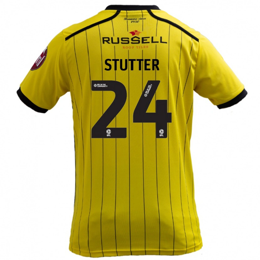 Danxen Kid Ronnie Stutter #24 Yellow Home Jersey 2024/25 T-Shirt