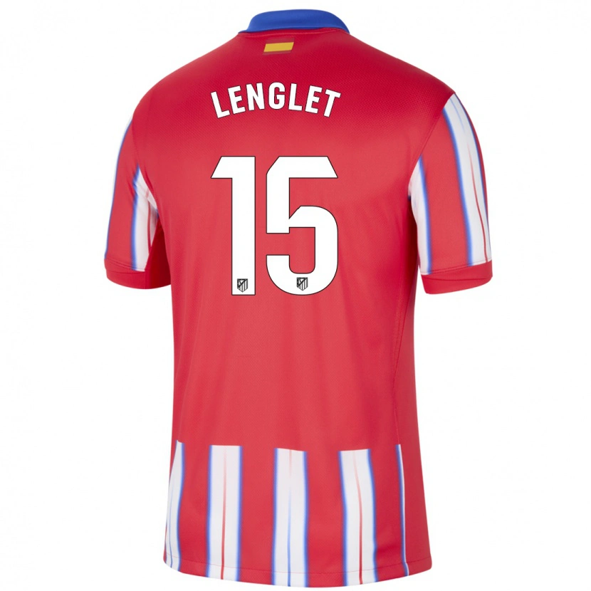 Danxen Kid Clément Lenglet #15 Red White Blue Home Jersey 2024/25 T-Shirt