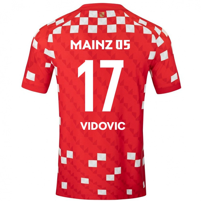 Danxen Kid Gabriel Vidovic #17 White Red Home Jersey 2024/25 T-Shirt