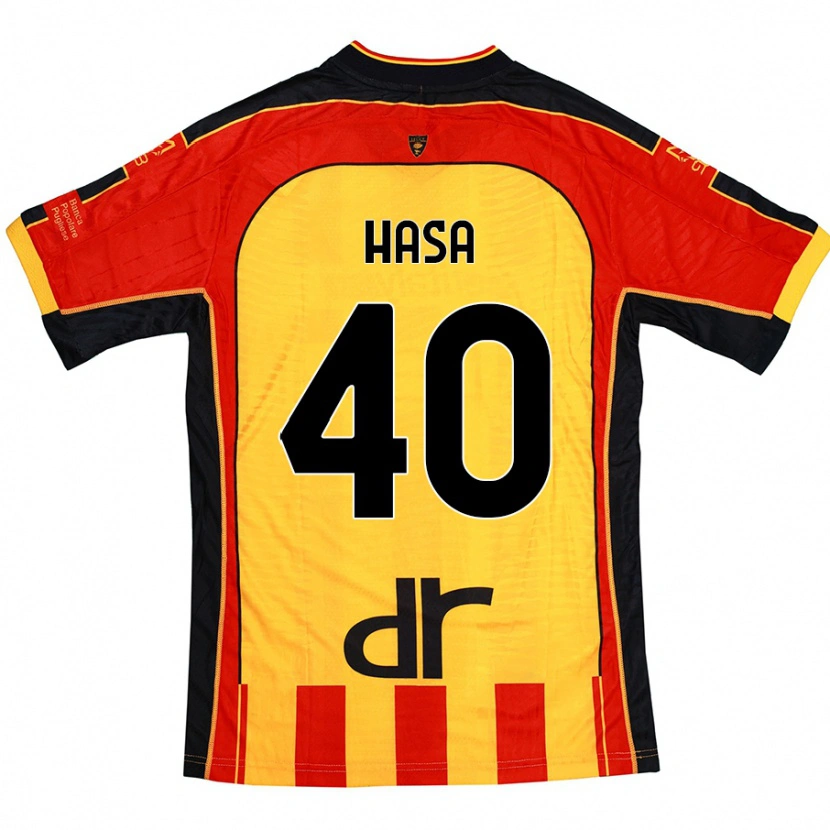 Danxen Kid Luis Hasa #40 Yellow Red Home Jersey 2024/25 T-Shirt