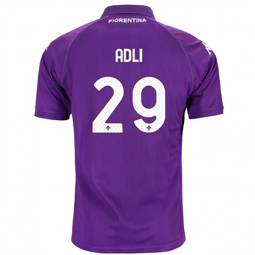 Danxen Kid Yacine Adli #29 Purple Home Jersey 2024/25 T-Shirt