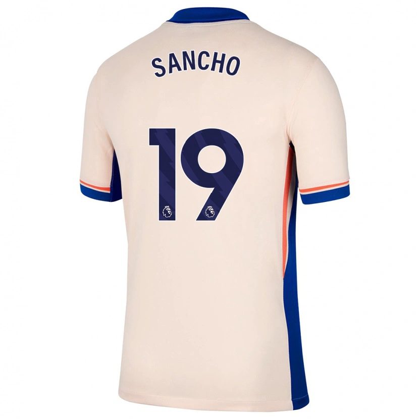 Danxen Kid Jadon Sancho #19 Light Beige Away Jersey 2024/25 T-Shirt