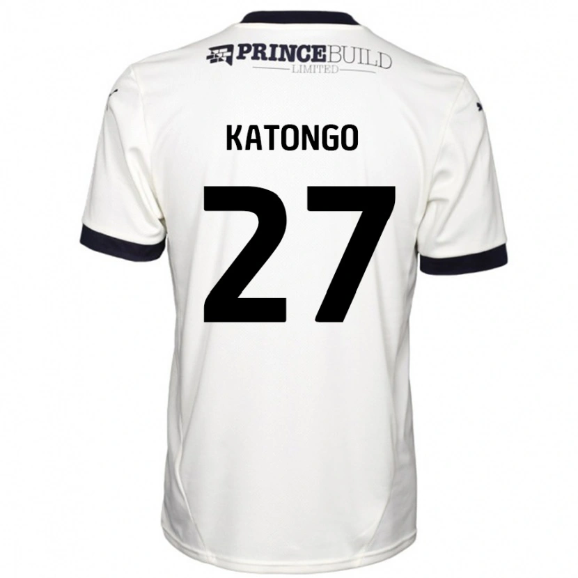 Danxen Kid Jadel Katongo #27 Off White Black Away Jersey 2024/25 T-Shirt