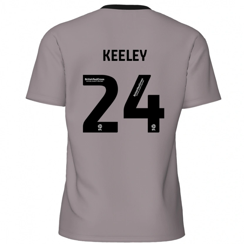 Danxen Kid Josh Keeley #24 Grey Away Jersey 2024/25 T-Shirt