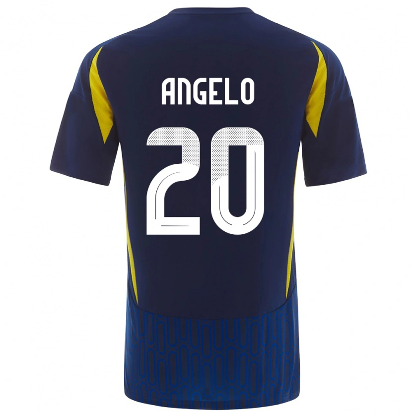 Danxen Kid Ângelo #20 Blue Yellow Away Jersey 2024/25 T-Shirt