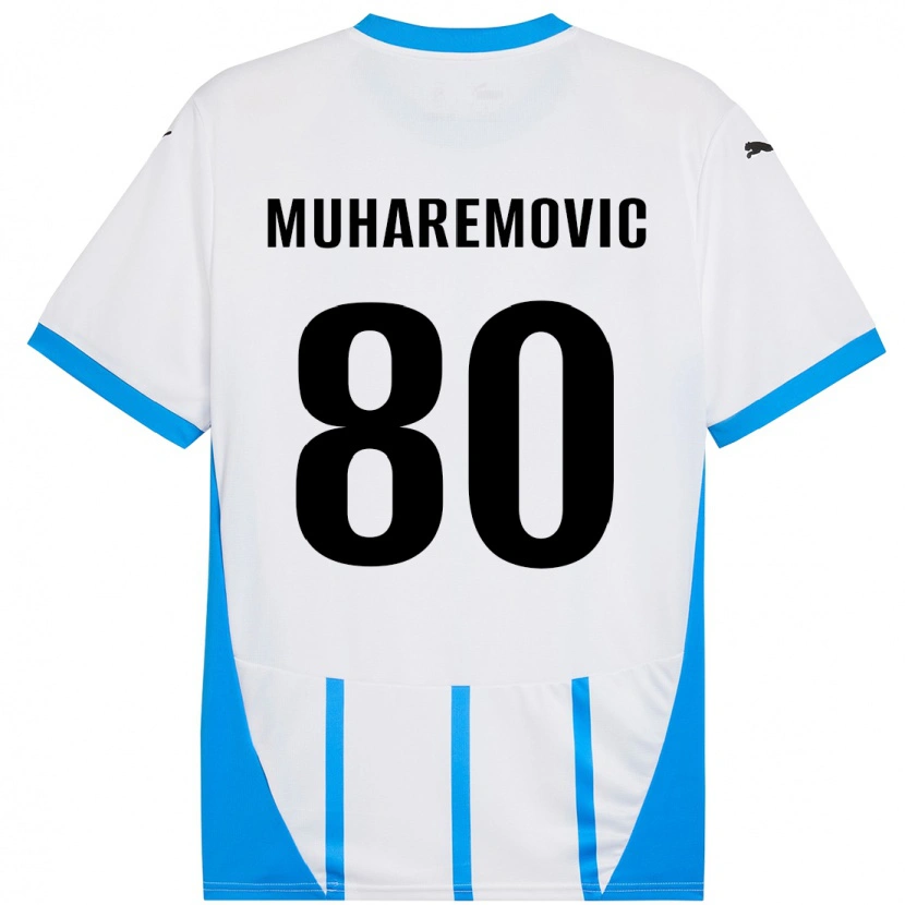 Danxen Kid Tarik Muharemovic #80 White Blue Away Jersey 2024/25 T-Shirt