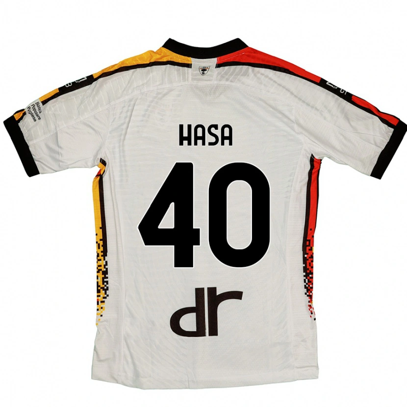 Danxen Kid Luis Hasa #40 White Black Away Jersey 2024/25 T-Shirt