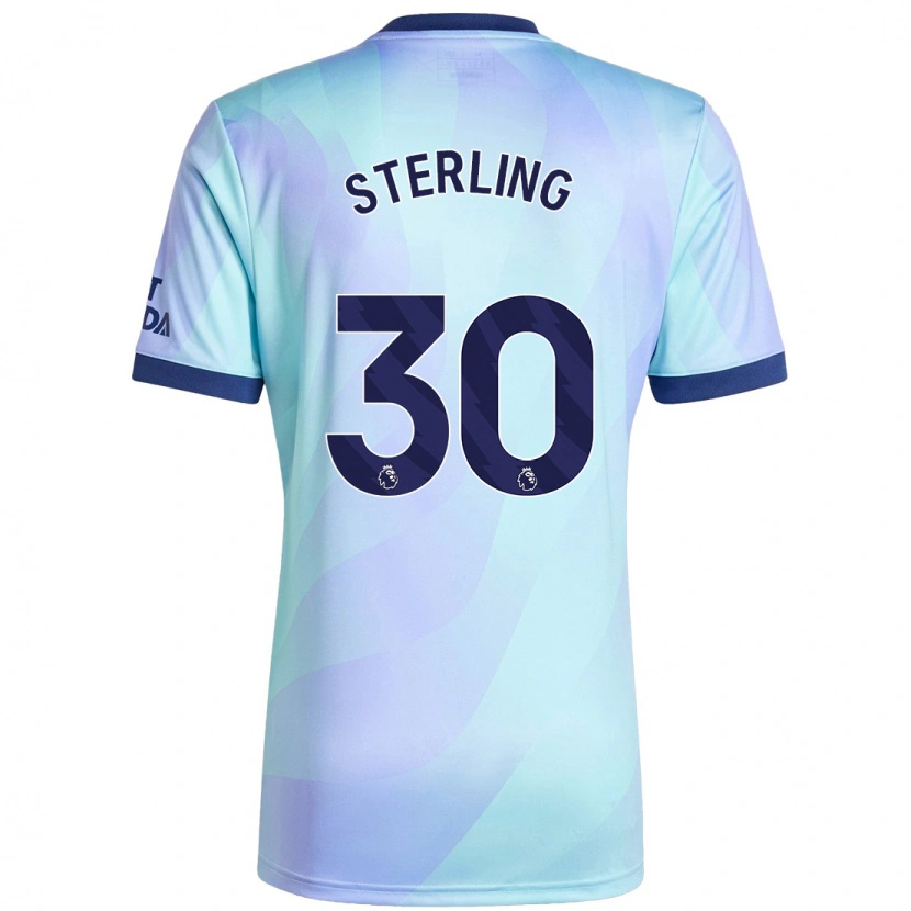 Danxen Kid Raheem Sterling #30 Aqua Third Jersey 2024/25 T-Shirt