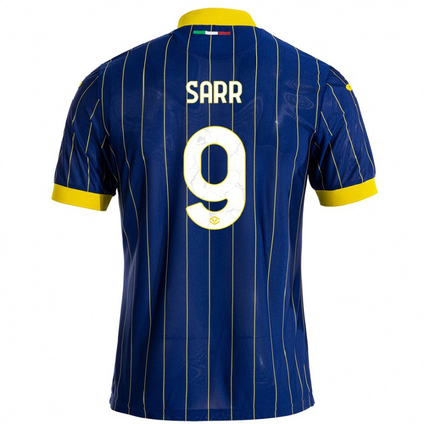 Danxen Kid Amin Sarr #9 Blue Yellow Home Jersey 2024/25 T-Shirt