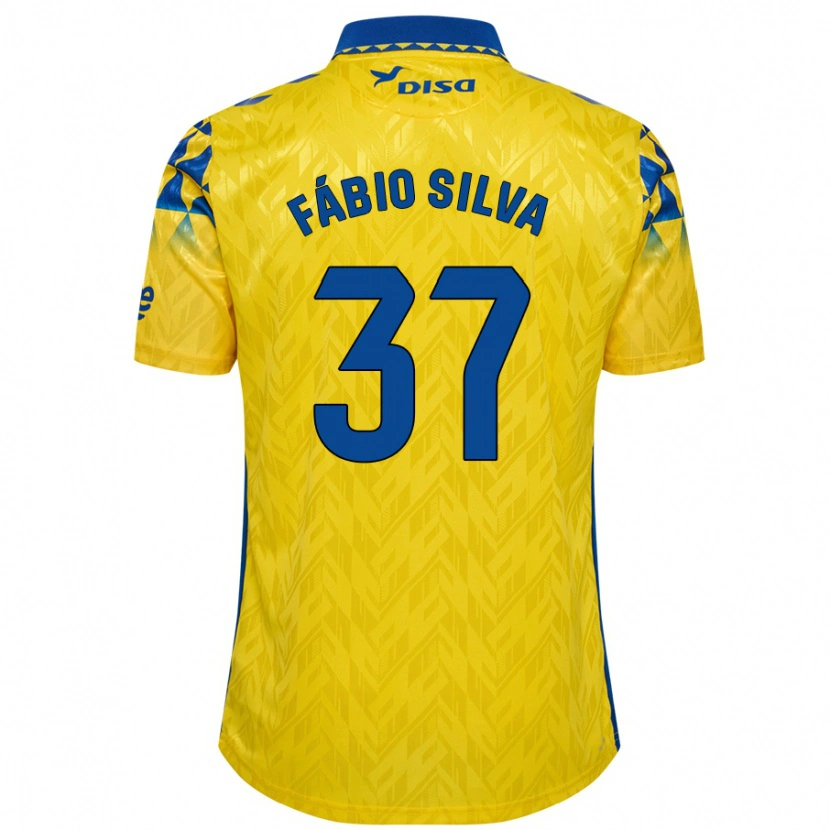 Danxen Kid Fábio Silva #37 Yellow Blue Home Jersey 2024/25 T-Shirt